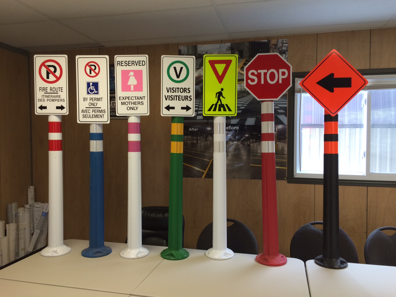 Deflex Post sign samples